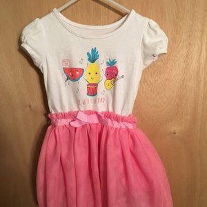 Cute dress: I'm With the Band fruit logo, pink tulle skirt
